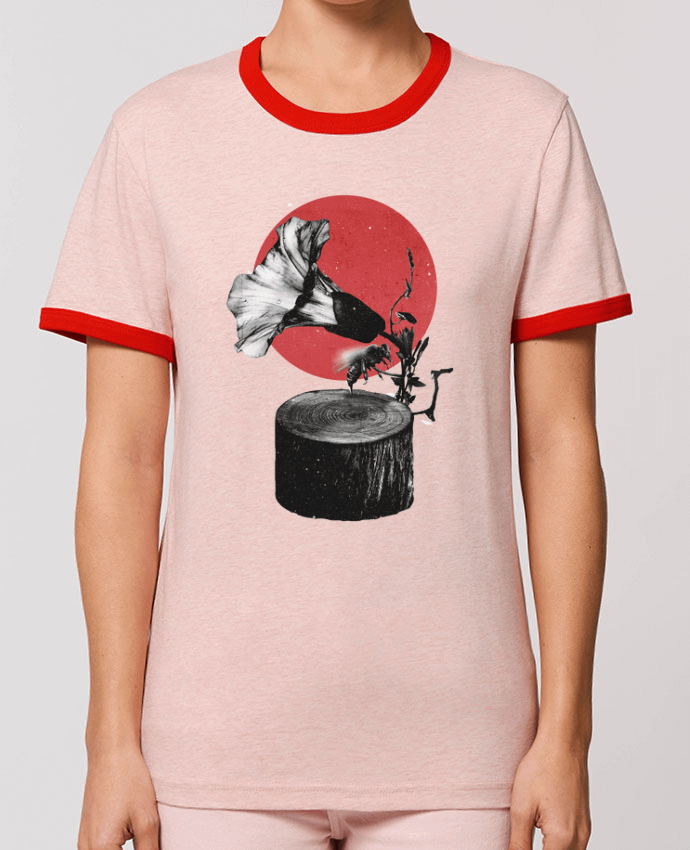 T-Shirt Contrasté Unisexe Stanley RINGER Gramophone por ali_gulec