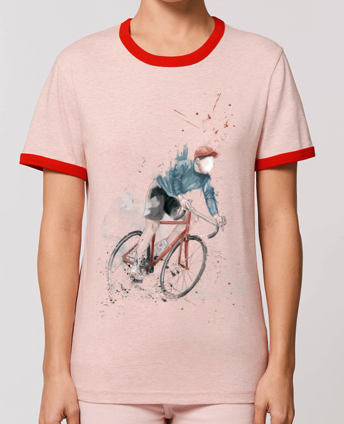 T-Shirt Contrasté Unisexe Stanley RINGER I want to Ride by Balàzs Solti