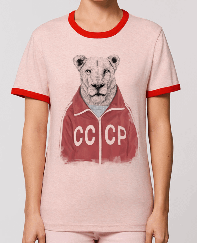 T-Shirt Contrasté Unisexe Stanley RINGER Soviet por Balàzs Solti