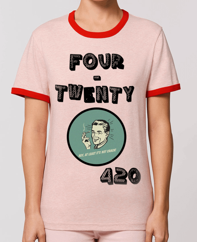 T-Shirt Contrasté Unisexe Stanley RINGER Four-twenty 420 by Tooky95