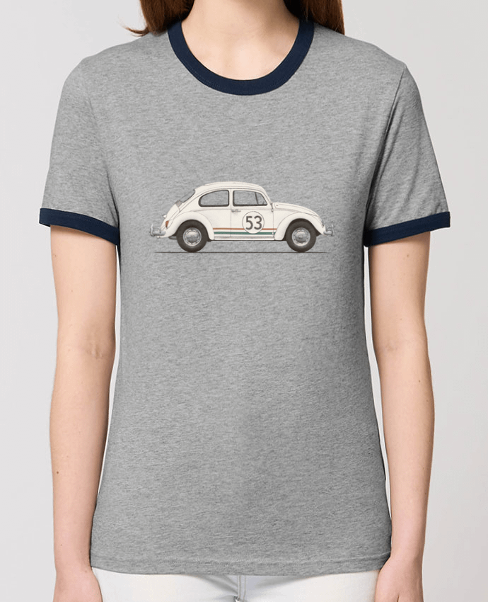 T-Shirt Contrasté Unisexe Stanley RINGER Beetle by Florent Bodart