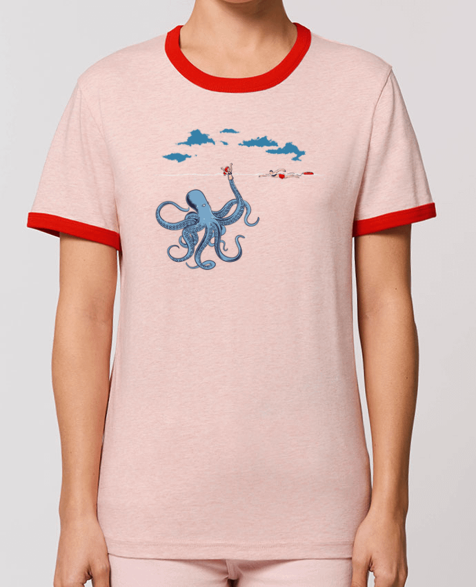 T-Shirt Contrasté Unisexe Stanley RINGER Octo Trap by flyingmouse365
