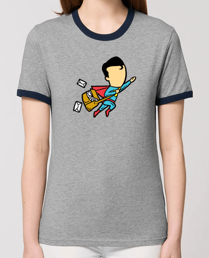 T-Shirt Contrasté Unisexe Stanley RINGER Post por flyingmouse365