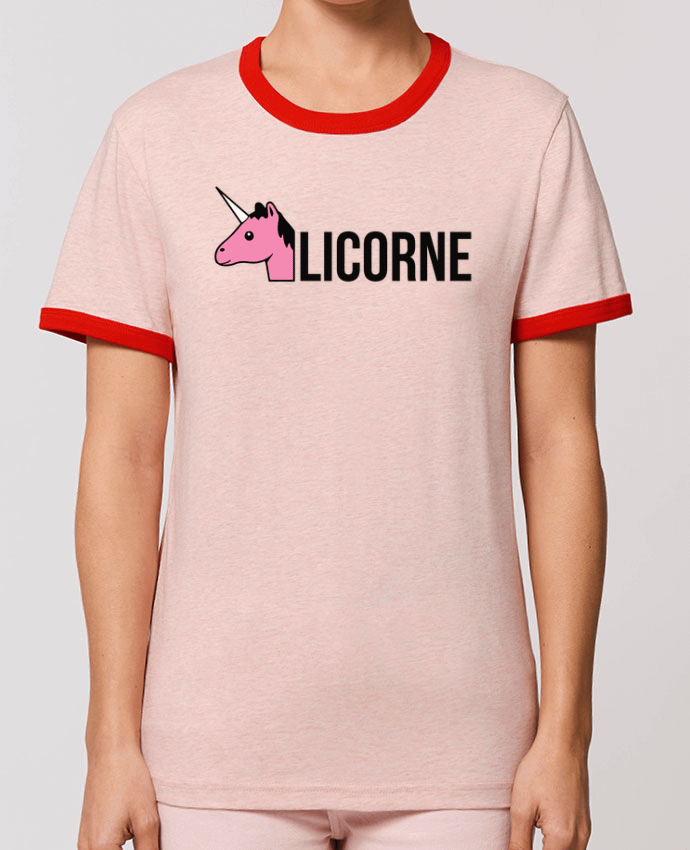 T-Shirt Contrasté Unisexe Stanley RINGER Licorne by tunetoo