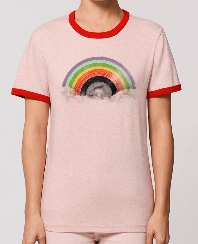 T-Shirt Contrasté Unisexe Stanley RINGER Rainbow Classics por Florent Bodart