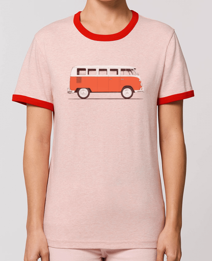 T-Shirt Contrasté Unisexe Stanley RINGER Red Van por Florent Bodart