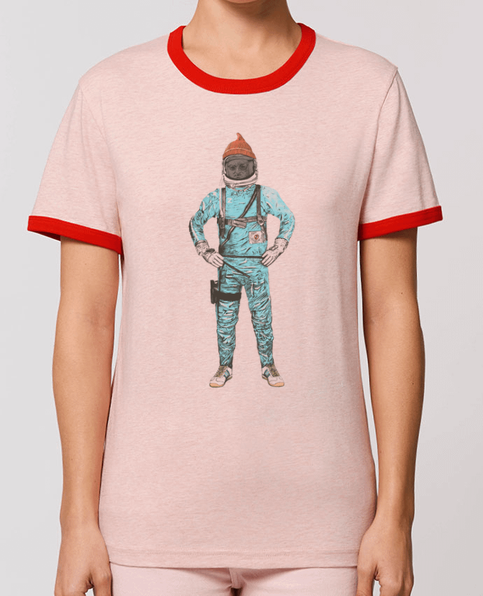 T-Shirt Contrasté Unisexe Stanley RINGER Zissou in space by Florent Bodart