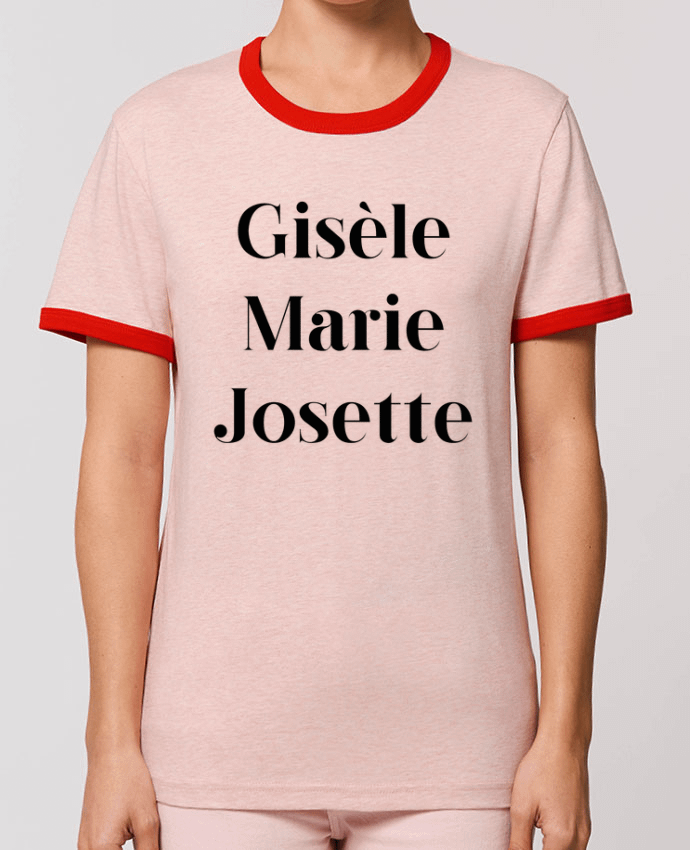 T-Shirt Contrasté Unisexe Stanley RINGER Gisèle Marie Josette by tunetoo