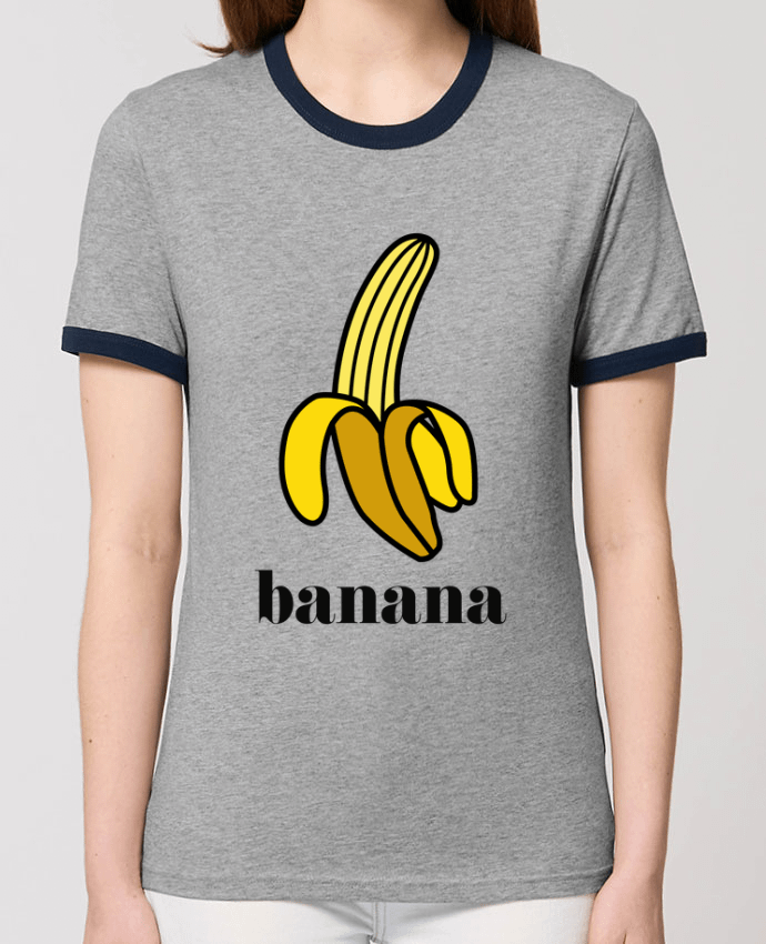 T-Shirt Contrasté Unisexe Stanley RINGER Banana by tunetoo