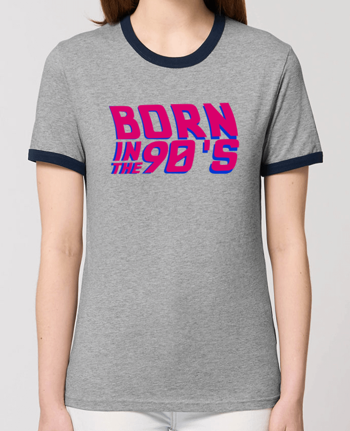 T-Shirt Contrasté Unisexe Stanley RINGER Born in the 90's by tunetoo