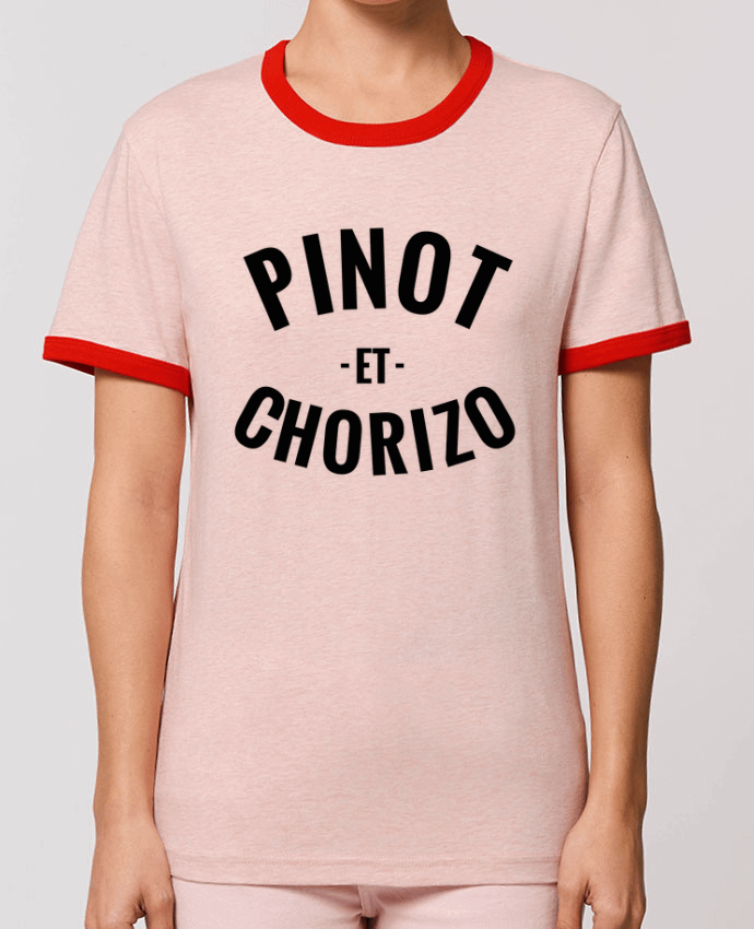 T-Shirt Contrasté Unisexe Stanley RINGER Pinot et chorizo by tunetoo
