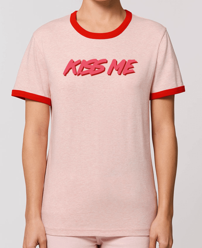 T-Shirt Contrasté Unisexe Stanley RINGER KISS ME por tunetoo