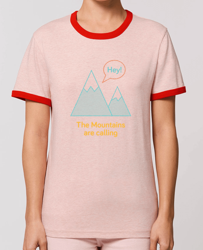 T-Shirt Contrasté Unisexe Stanley RINGER Mountains by 