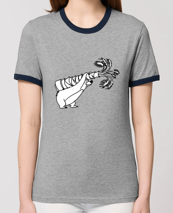 T-Shirt Contrasté Unisexe Stanley RINGER Baloo por tattooanshort