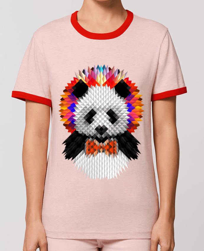 T-Shirt Contrasté Unisexe Stanley RINGER Panda por ali_gulec