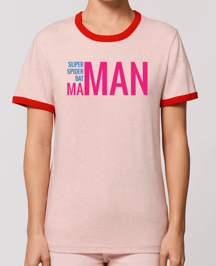 T-Shirt Contrasté Unisexe Stanley RINGER superMAMAN por tunetoo