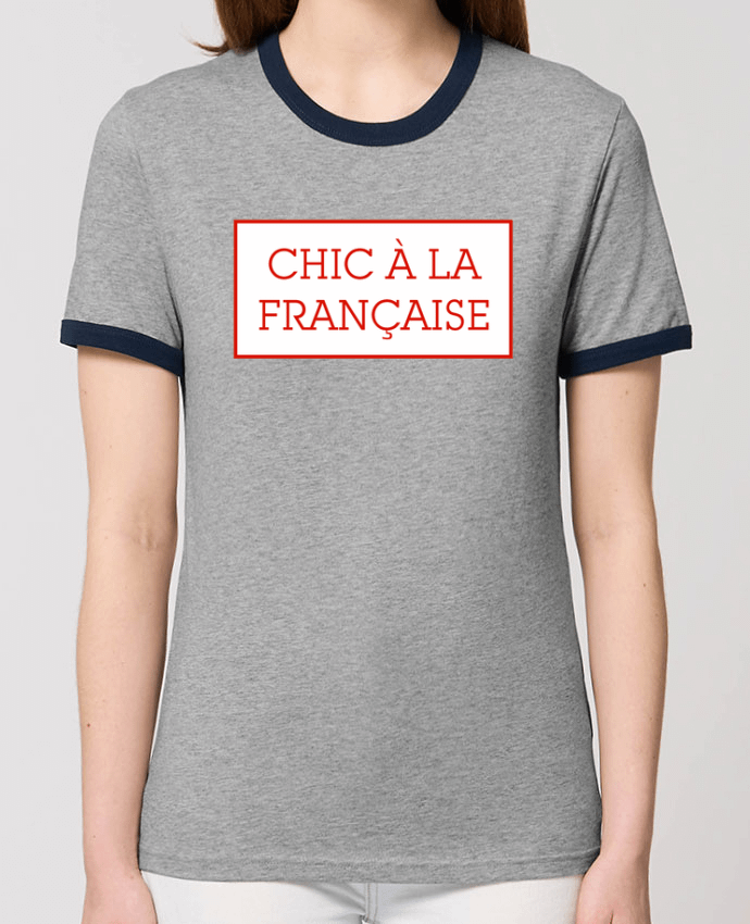 T-Shirt Contrasté Unisexe Stanley RINGER Chic à la française por tunetoo