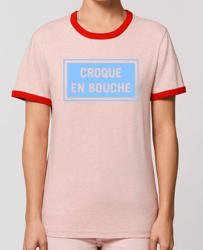 T-Shirt Contrasté Unisexe Stanley RINGER Croque en bouche by tunetoo
