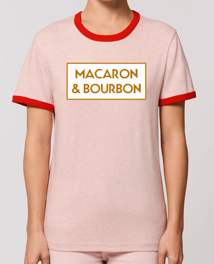 T-Shirt Contrasté Unisexe Stanley RINGER Macaron et bourbon por tunetoo