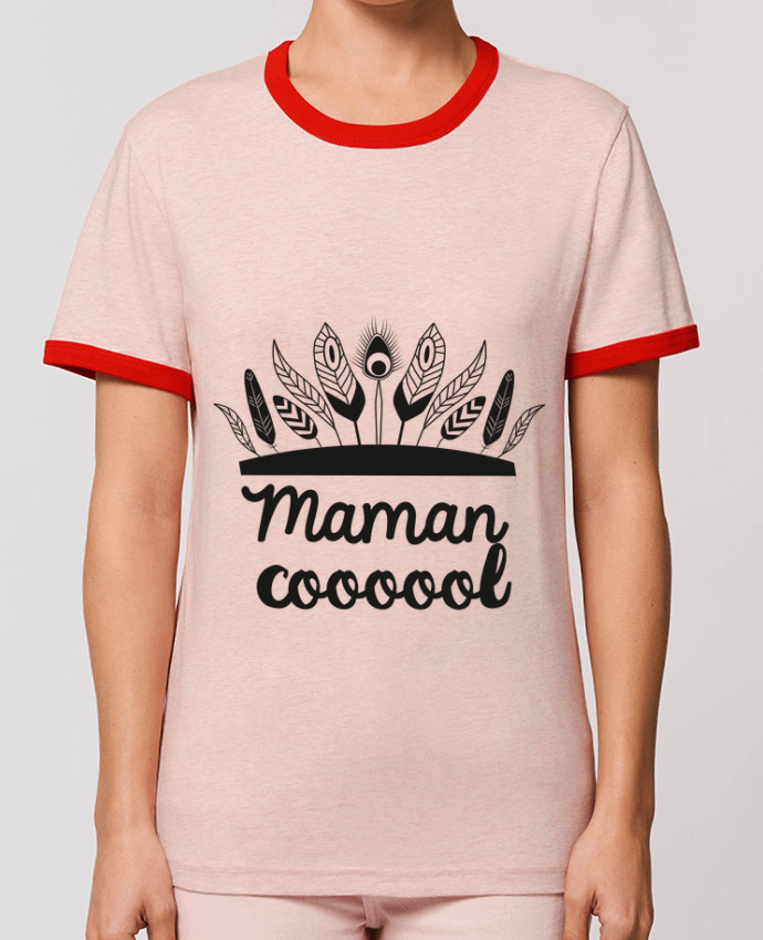 T-Shirt Contrasté Unisexe Stanley RINGER Maman Cool por IDÉ'IN
