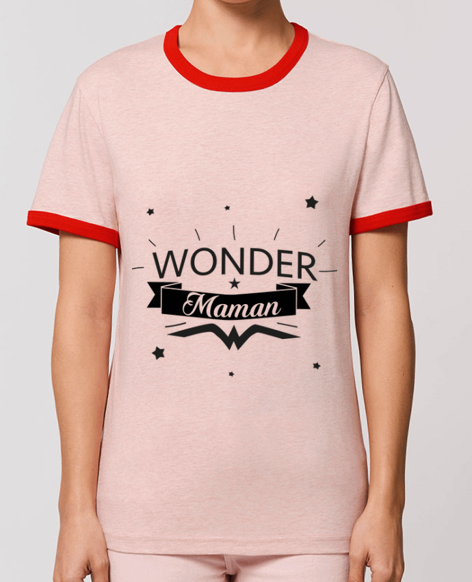 T-Shirt Contrasté Unisexe Stanley RINGER Wonder Maman by IDÉ'IN