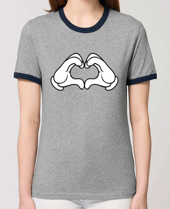 T-Shirt Contrasté Unisexe Stanley RINGER LOVE Signe por Freeyourshirt.com