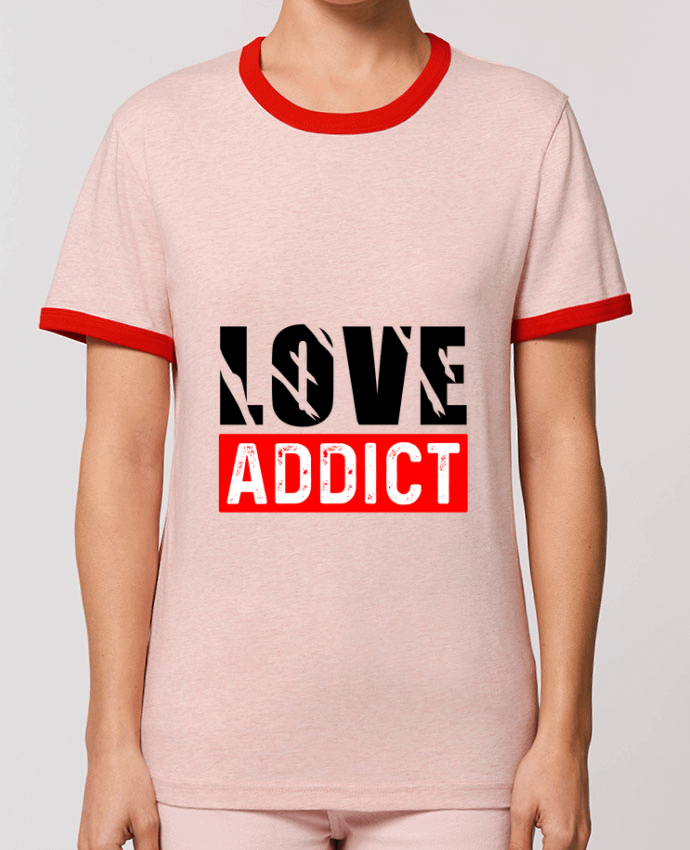 T-Shirt Contrasté Unisexe Stanley RINGER Love Addict por Sole Tshirt