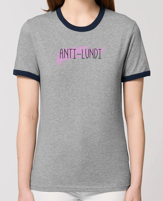 T-Shirt Contrasté Unisexe Stanley RINGER Anti-lundi por tunetoo