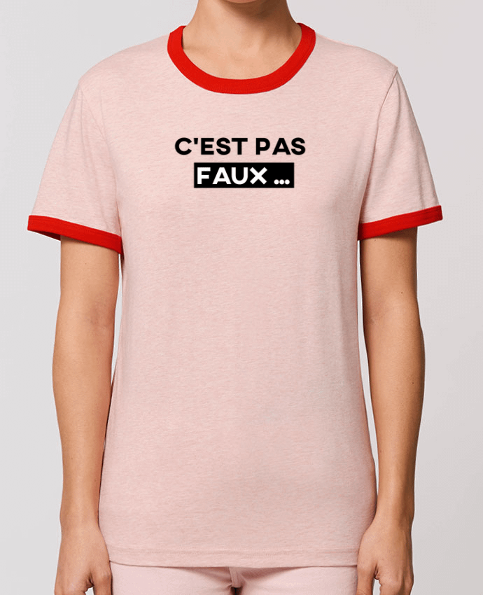 T-Shirt Contrasté Unisexe Stanley RINGER C'est pas faux ... por tunetoo