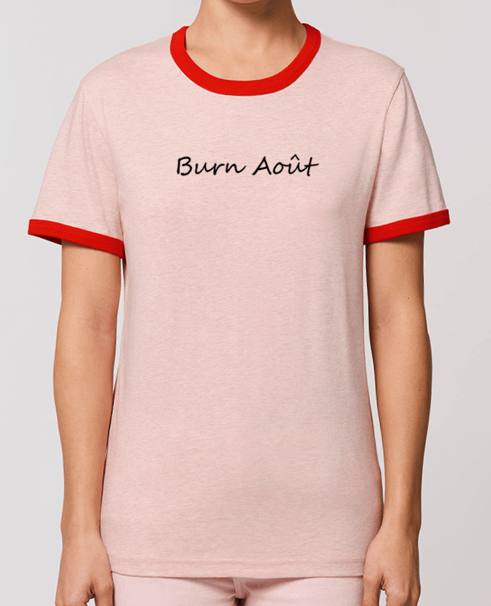 T-Shirt Contrasté Unisexe Stanley RINGER Burn Août by tunetoo