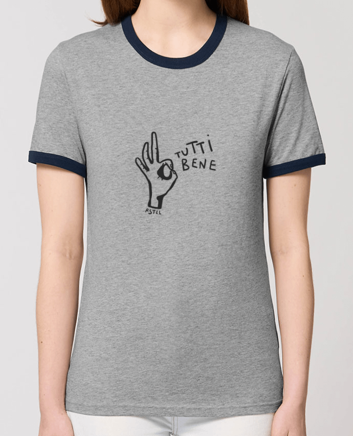 T-Shirt Contrasté Unisexe Stanley RINGER TUTTI BENE por RSTLL