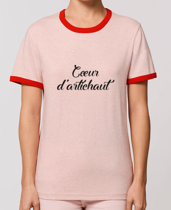 T-Shirt Contrasté Unisexe Stanley RINGER Cœur d'artichaut by Folie douce