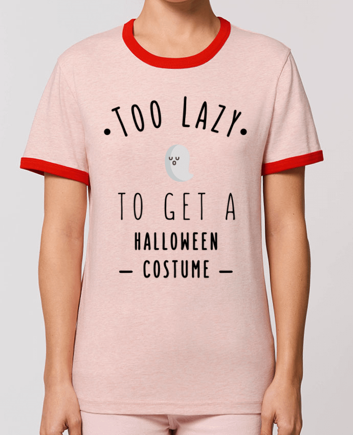 T-Shirt Contrasté Unisexe Stanley RINGER Too Lazy to get a Halloween Costume por tunetoo