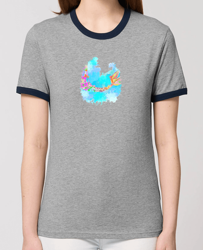 T-shirt Watercolor Mermaid par PinkGlitter