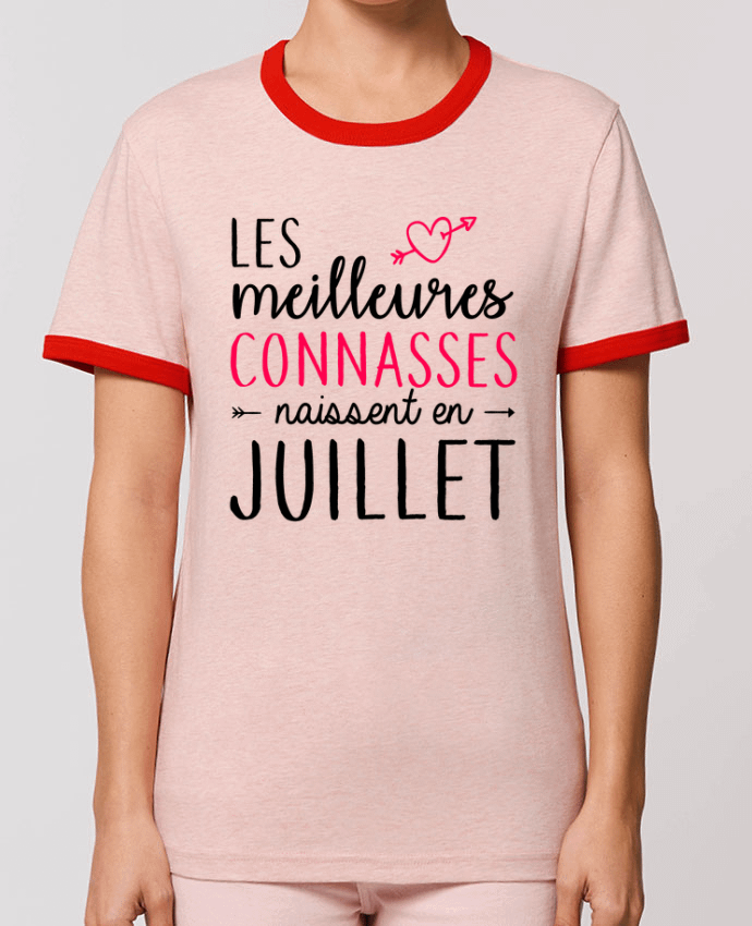 T-Shirt Contrasté Unisexe Stanley RINGER Les meilleures connasses naissent Juillet by La boutique de Laura
