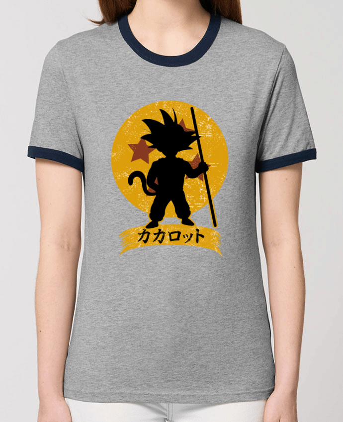 T-Shirt Contrasté Unisexe Stanley RINGER Kakarrot Crest por Kempo24