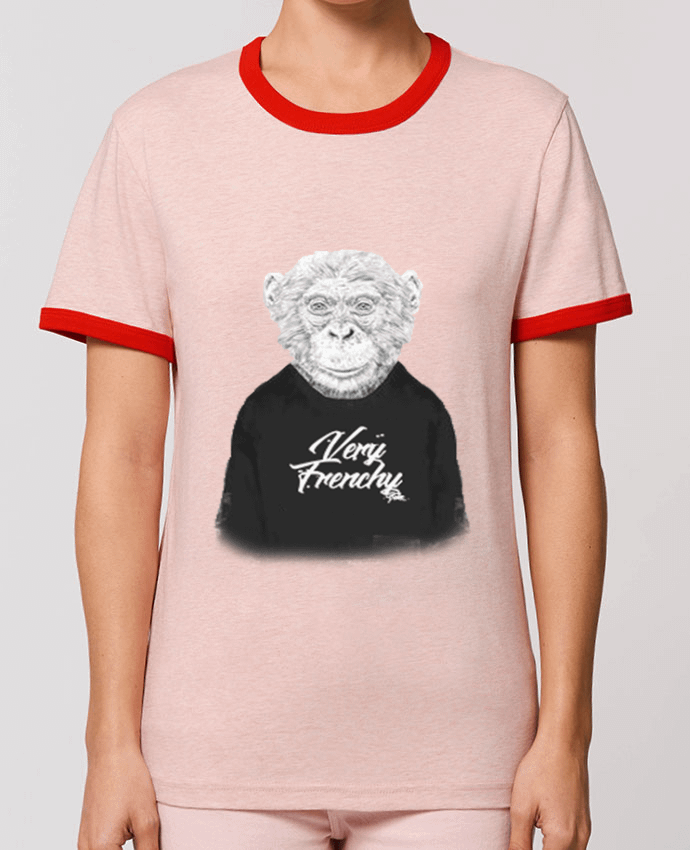 T-Shirt Contrasté Unisexe Stanley RINGER Monkey Very Frenchy por Bellec