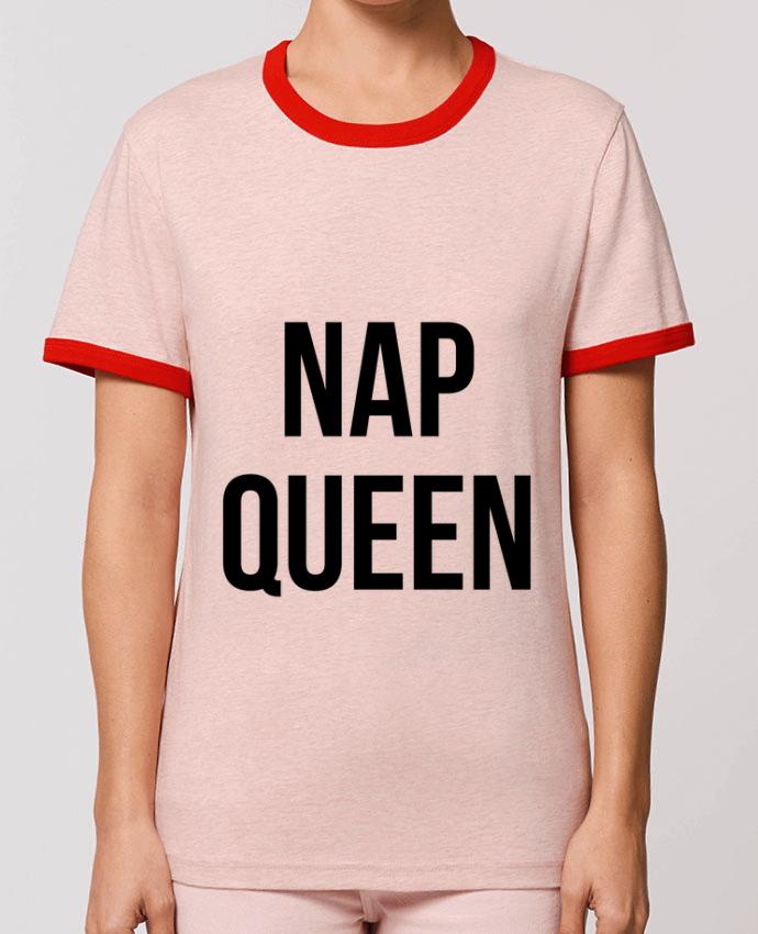 T-Shirt Contrasté Unisexe Stanley RINGER Nap queen por Bichette