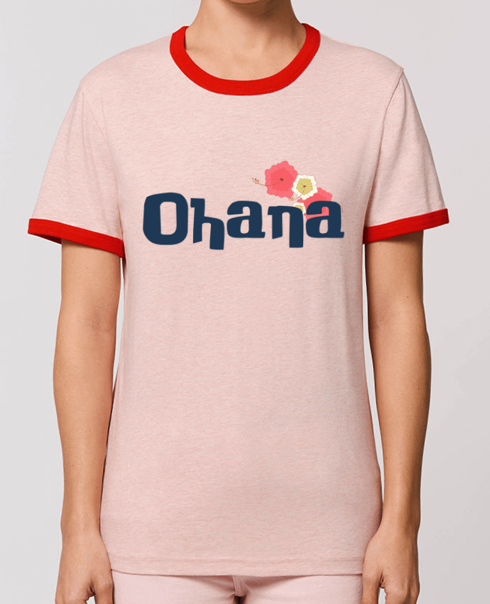T-Shirt Contrasté Unisexe Stanley RINGER Ohana by Bichette