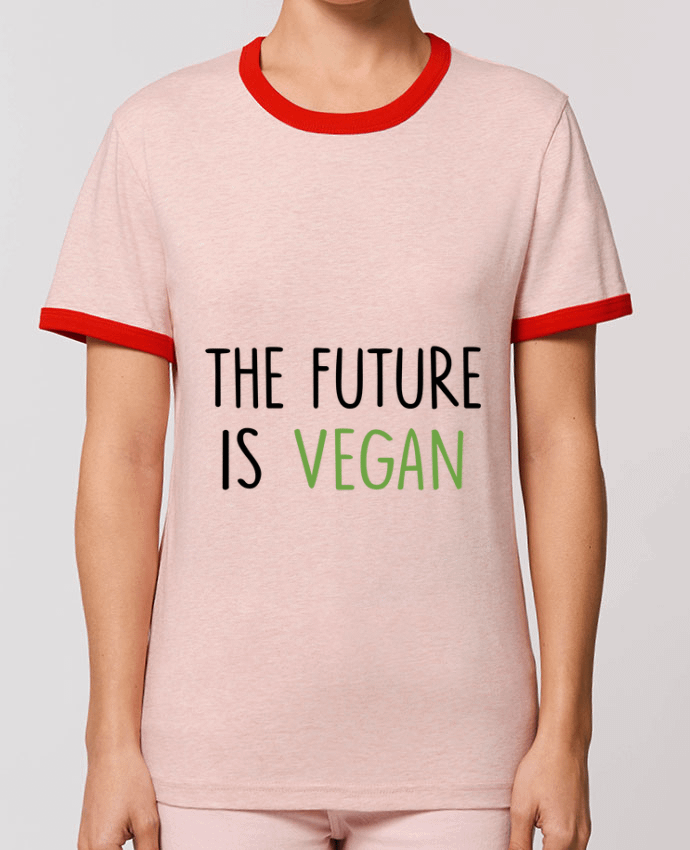 T-Shirt Contrasté Unisexe Stanley RINGER The future is vegan por Bichette