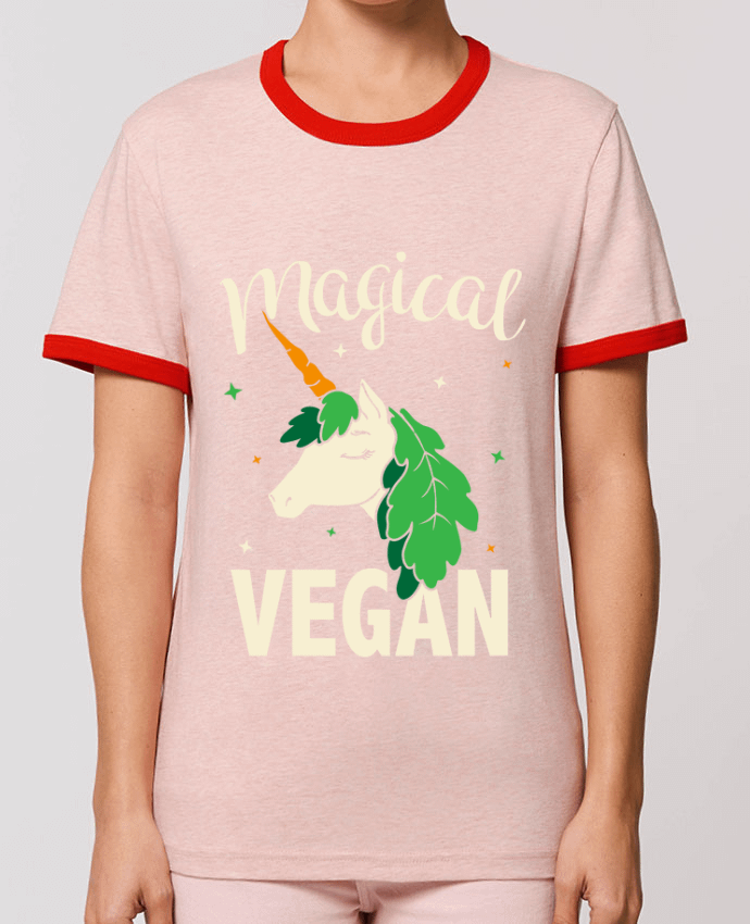 T-Shirt Contrasté Unisexe Stanley RINGER Magical vegan by Bichette