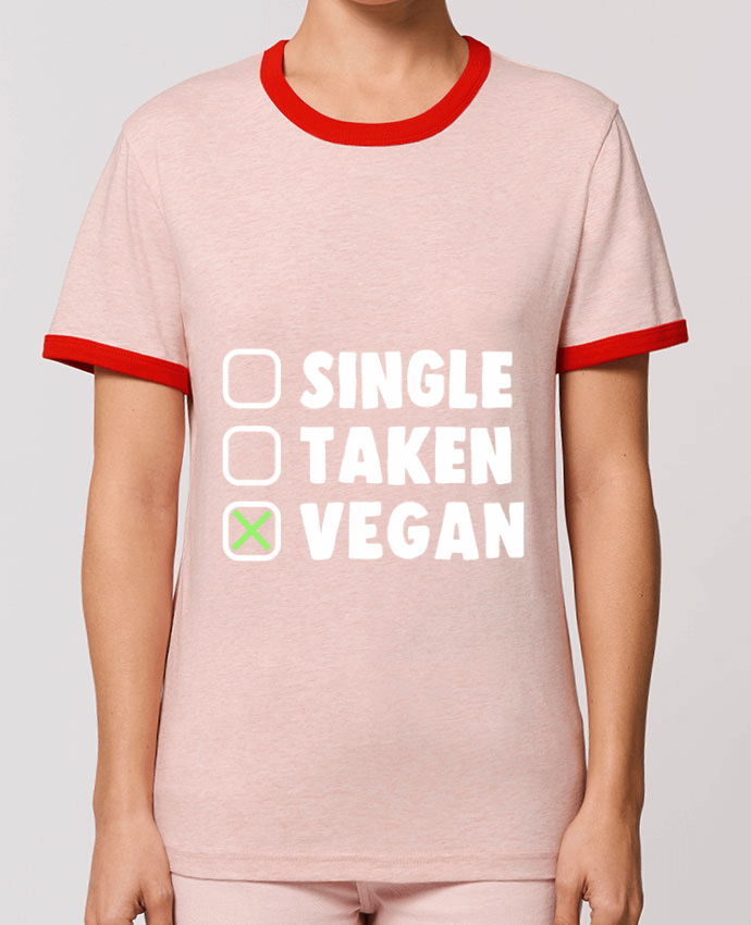 T-Shirt Contrasté Unisexe Stanley RINGER Single Taken Vegan por Bichette
