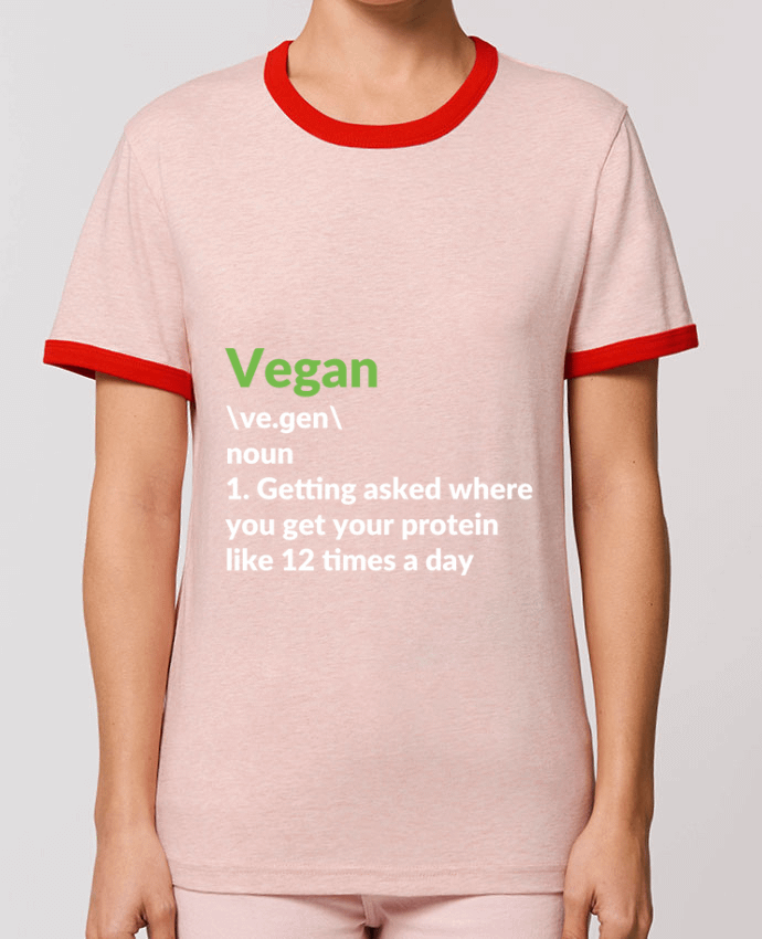 T-Shirt Contrasté Unisexe Stanley RINGER Vegan definition by Bichette