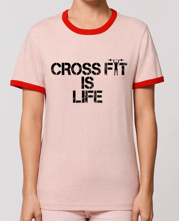 T-Shirt Contrasté Unisexe Stanley RINGER Crossfit is life by tunetoo