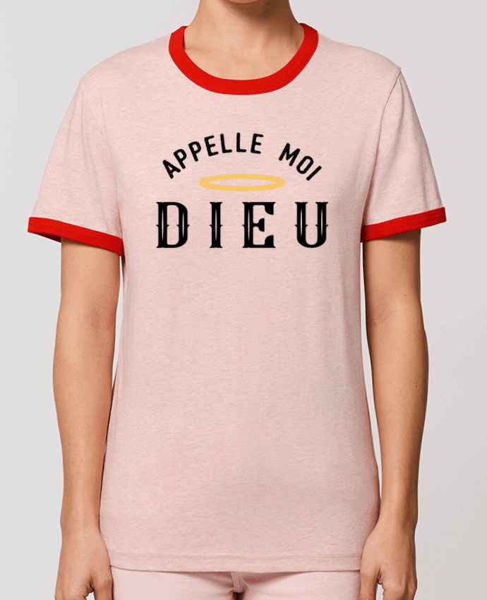 T-Shirt Contrasté Unisexe Stanley RINGER Appelle moi dieu por tunetoo