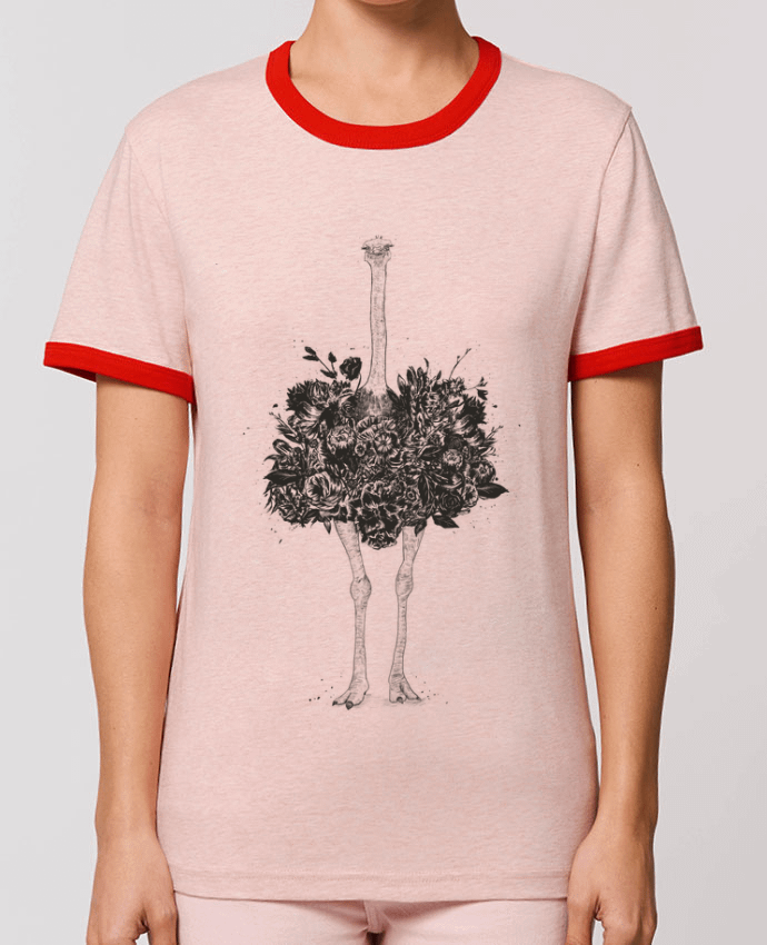 T-shirt Floral ostrich par Balàzs Solti