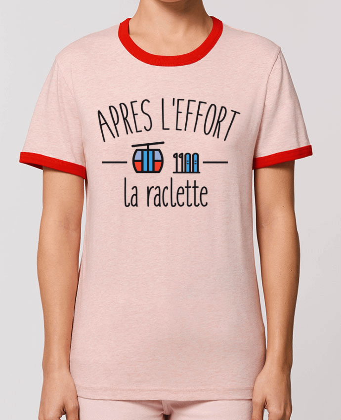 T-Shirt Contrasté Unisexe Stanley RINGER Après l'effort, la raclette by FRENCHUP-MAYO