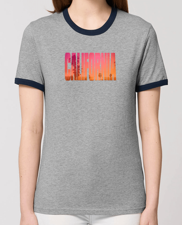 T-Shirt Contrasté Unisexe Stanley RINGER California por justsayin