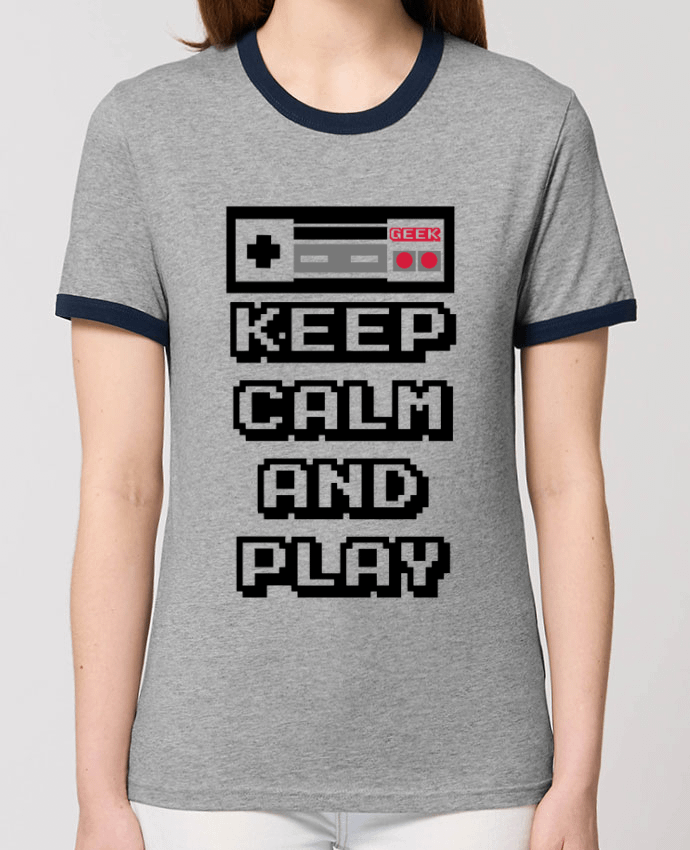 T-Shirt Contrasté Unisexe Stanley RINGER KEEP CALM AND PLAY por SG LXXXIII