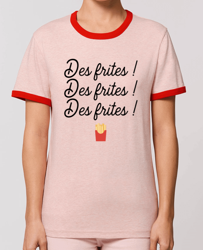 T-Shirt Contrasté Unisexe Stanley RINGER Des frites ! por Original t-shirt